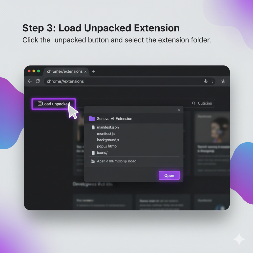 Load Unpacked Button